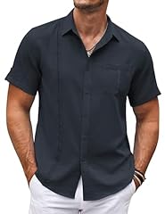 Coofandy men guayabera for sale  Delivered anywhere in USA 