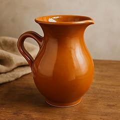 Brocca artigianale terracotta usato  Spedito ovunque in Italia 