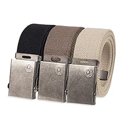 Used, Levi's Men's Cut to Fit 3 Pack Web Belt with Buckle, for sale  Delivered anywhere in USA 