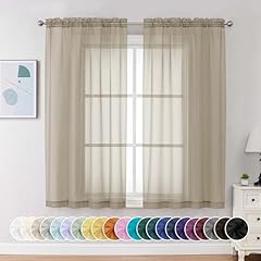 Chyhomenyc taupe sheer for sale  Delivered anywhere in USA 
