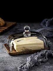 Glass butter dish for sale  Delivered anywhere in Ireland