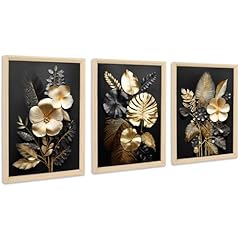 3pcs fiori oro usato  Spedito ovunque in Italia 
