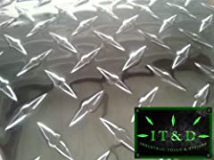 24" x 48" Aluminum Diamond Plate Flat Sheet .063" Tread for sale  Delivered anywhere in USA 
