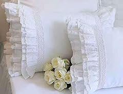 White decorative pillow for sale  Delivered anywhere in Ireland