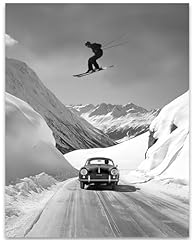 Skier jumping vintage for sale  Delivered anywhere in USA 