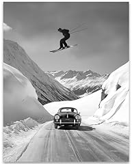 Skier jumping vintage for sale  Delivered anywhere in USA 