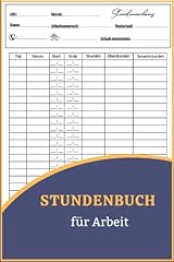 Stundennachweis buch zur gebraucht kaufen  Wird an jeden Ort in Deutschland