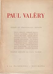 Paul valery.essais temoignages d'occasion  Livré partout en France