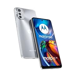 Motorola moto e32 (display Max Vision 6.5" 90 Hz, tripla camera 16MP, batteria 5000 mAh, processore octa-core, Dual SIM, 4/64 GB espandibile, Android 11), Misty Silver usato  Spedito ovunque in Italia 