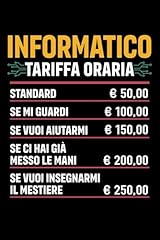 Informatico tariffa oraria usato  Spedito ovunque in Italia 