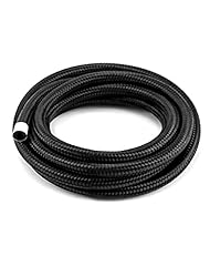 QWORK AN4 Fuel Hose, Stainless Steel Nylon Braided, used for sale  Delivered anywhere in UK
