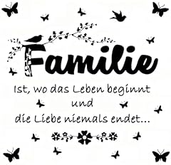 Wandsticker4u wandtattoo famil gebraucht kaufen  Wird an jeden Ort in Deutschland
