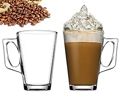 Latte glasses set for sale  Delivered anywhere in UK