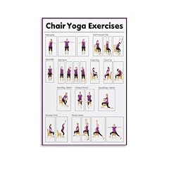 Chair yoga poster for sale  Delivered anywhere in USA 