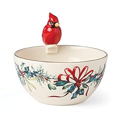 Used, Lenox Winter Greetings Cardinal Bowl, 1.37, Red & Green for sale  Delivered anywhere in USA 