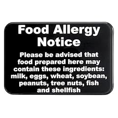 Food allergy sign for sale  Delivered anywhere in USA 