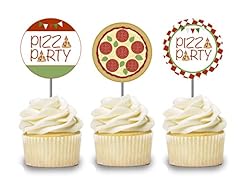 Pizza cupcake toppers for sale  Delivered anywhere in USA 