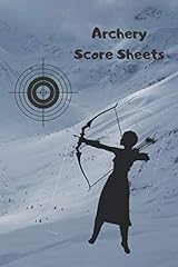 Archery score sheets usato  Spedito ovunque in Italia 
