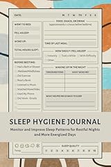 Sleep hygiene journal for sale  Delivered anywhere in USA 