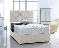 Chenille fabric divan for sale  Delivered anywhere in UK