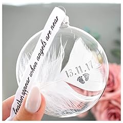 Feather memorial bauble for sale  Delivered anywhere in UK