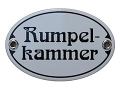 Türschild rumpelkammer emaill gebraucht kaufen  Wird an jeden Ort in Deutschland