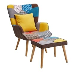 Inmozata patchwork armchair for sale  Delivered anywhere in UK