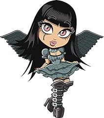 EW Designs Gothic Emo Punk Girl with Black Wings and, used for sale  Delivered anywhere in USA 