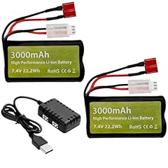 2pcs 7.4v 3000mah d'occasion  Livré partout en France