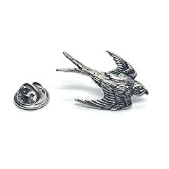 Rhodium plated swallow for sale  Delivered anywhere in UK