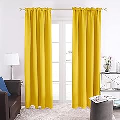 Deconovo yellow curtains for sale  Delivered anywhere in USA 