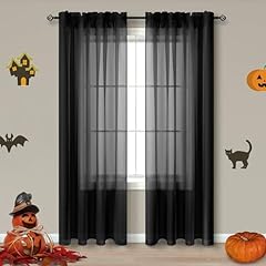 Black sheer curtains for sale  Delivered anywhere in USA 