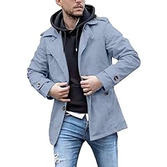 Mymyguoe men trench for sale  Delivered anywhere in UK