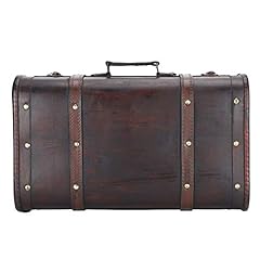 BHDD Vintage Wooden Suitcase with Buckle Lock, Large for sale  Delivered anywhere in USA 