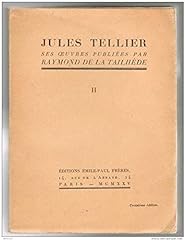 Jules tellier oeuvres d'occasion  Livré partout en France