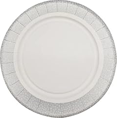 Assiettes paillettes argent d'occasion  Livré partout en France