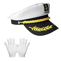 WDFCN 2 pezzi cappello da marinaio per capelli blu tiara blu navy Sailor marina berretto marina cappello marina cappello marina cappello per festa a tema carnevale 