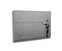 Banksy canvas print for sale  Delivered anywhere in USA 