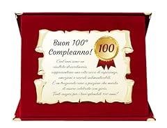 Targa 100 compleanno usato  Spedito ovunque in Italia 
