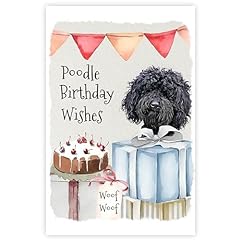 Poodle dog birthday for sale  Delivered anywhere in UK