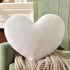 Heart pillow white for sale  Delivered anywhere in USA 