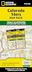 Colorado 14ers map for sale  Delivered anywhere in USA 