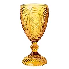 Glass goblet coloured for sale  Delivered anywhere in UK
