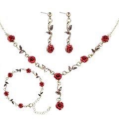 Red rose jewelry for sale  Delivered anywhere in USA 