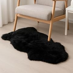 Woolous black sheepskin for sale  Delivered anywhere in USA 