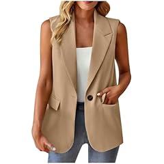 Women waistcoats sleeveless for sale  Delivered anywhere in UK