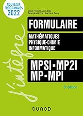 Formulaire mpsi mp2i d'occasion  Livré partout en France