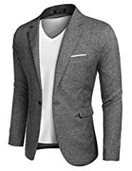 Coofandy gray blazers for sale  Delivered anywhere in USA 
