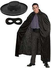 Adult black zorro for sale  Delivered anywhere in UK