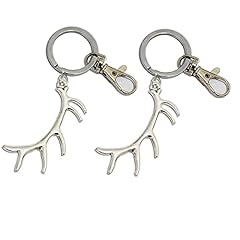 2pcs antler keychain for sale  Delivered anywhere in USA 